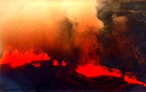 Hawaii Lava Volcano Real Photo