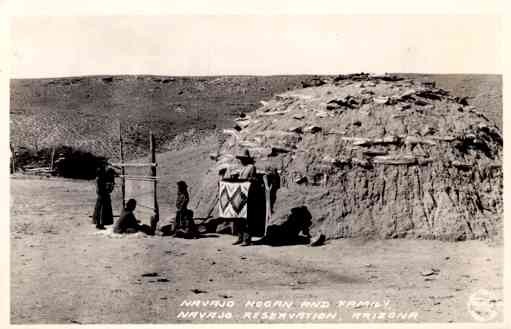 Arizona Navajo Family Real Photo