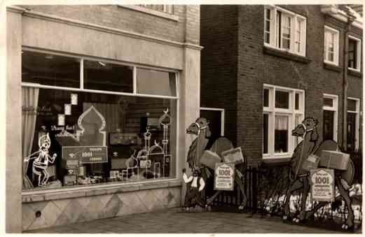 Radio in Window Display Real Photo