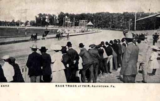 Harness Racers at Race Track Allentown PA