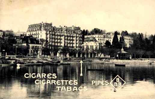 Zurich Swiss Hotel Palace Advert Cigars Cigarette
