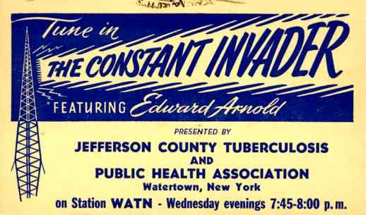 Tuberculosis Association Advert Radio Show NY