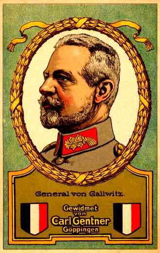 WW1 General von Gallwitz Advert
