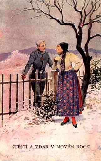 Chimney Sweep Talking to Girl New Year