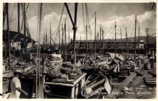 Japanese Fishing Boats in Honolulu RP