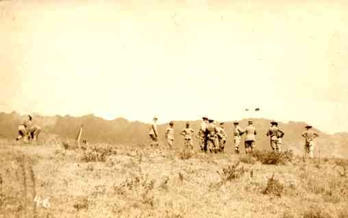 Officers at Maneuvers 1913 Hawaii RP