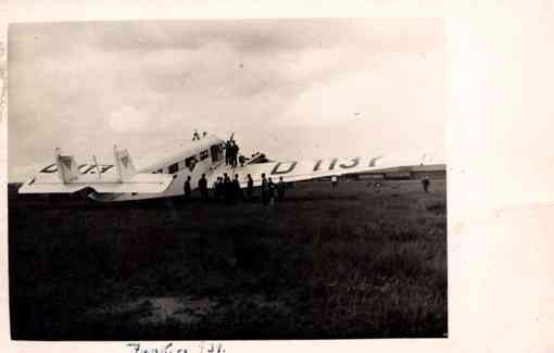 Airplane Junkers 931 Real Photo