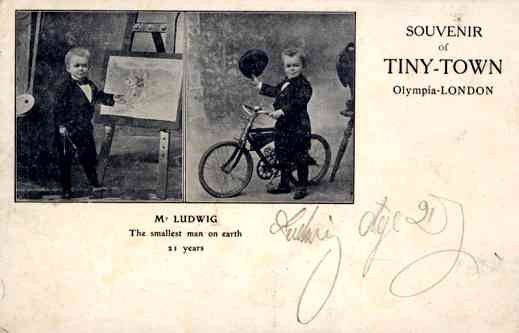 Midget by His Bicycle