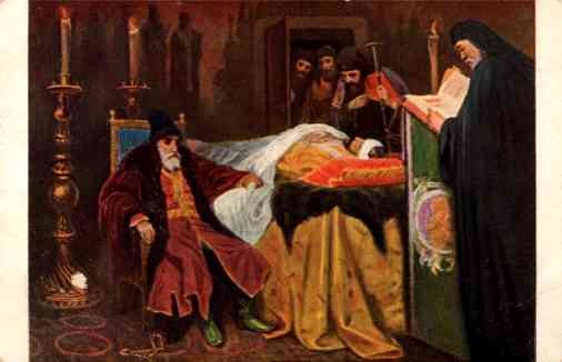 Russian Tsar Ivan Terrible in Grief