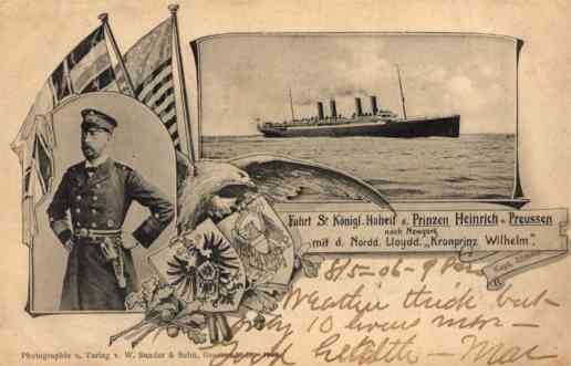 Prince Heinrich Steamship to New York