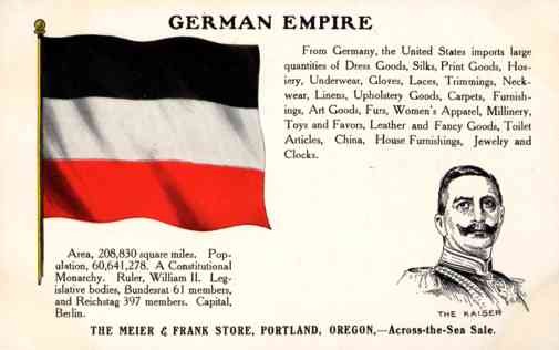 German Kaiser Wilhelm Empire Statistics