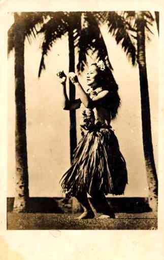 Hula Dancer Real Photo