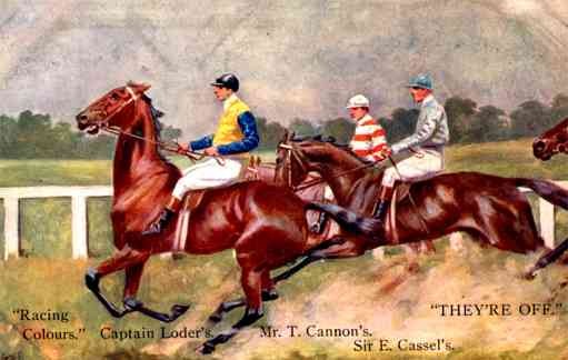 Competing Jockeys on the Horses