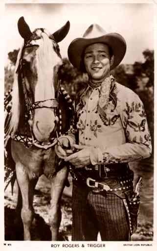 Actor Rogers & Horse Real Photo