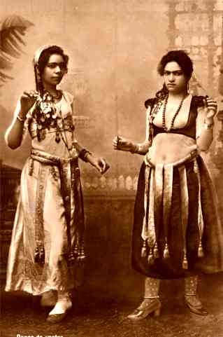 Egyptian Dancers Real Photo