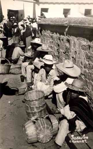 Basket Sellers Real Photo