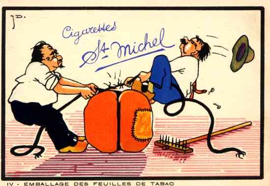 Advert Cigarettes Michel Comic French