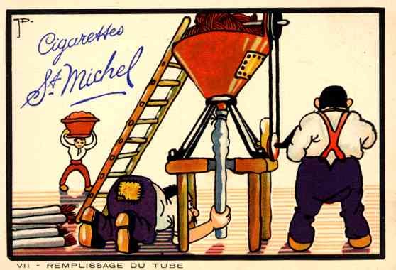 Advert Cigarettes Michellin Comic French