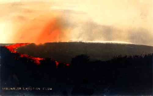 Maunalor Eruption Real Photo