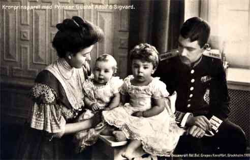 Swedish Crown Princess Family Real Photo