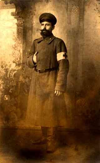 Red Cross Nurse Soldier WWI Real Photo