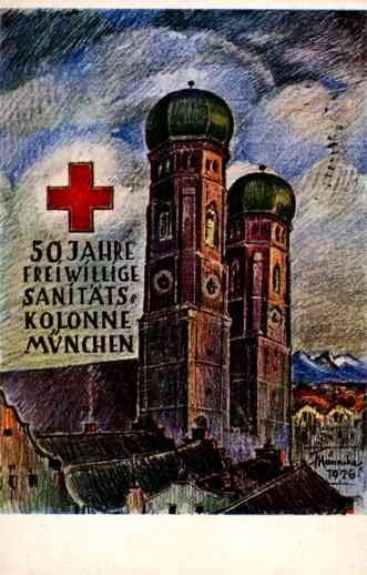 Tower Munchen Red Cross German