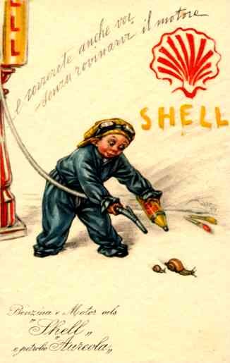 Advert Shell Gasoline Italian