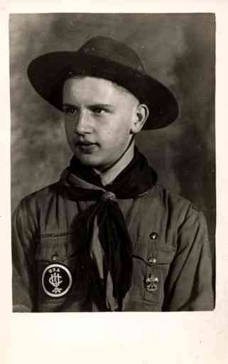 Boy Scout Real Photo