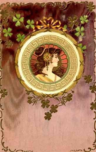 Lady Clover Art Nouveau