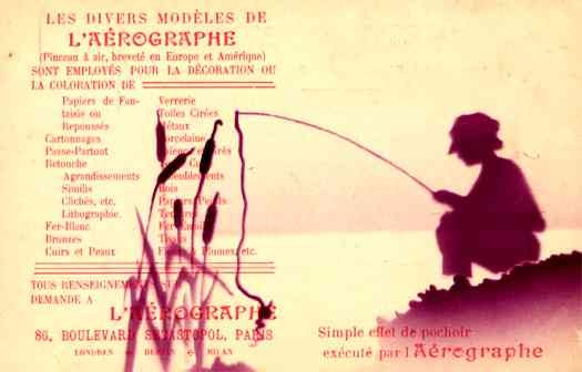 Advert Aerographs Fishing French