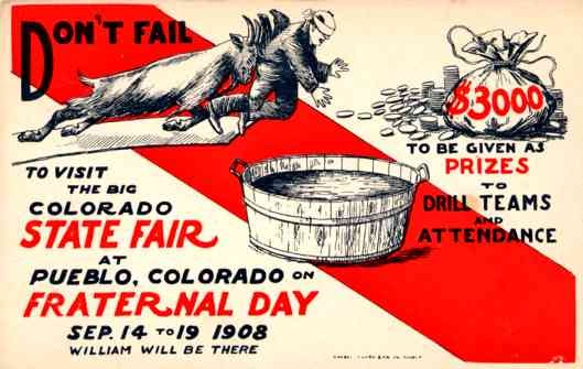 Goat Colorado 1908 Fair Fraternal