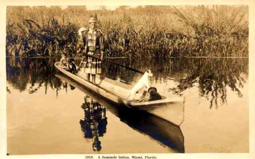 Indian Canoe Dog Real Photo FL