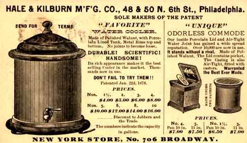 Advert Cooler Odorless Commode NYC