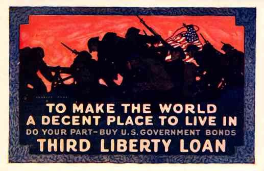 Advert Third Liberty Loan WWI Poster