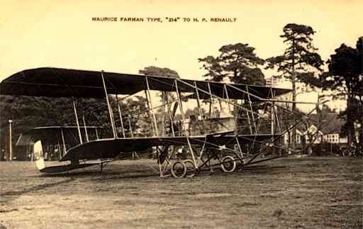 Biplane Farman Real Photo Aviation