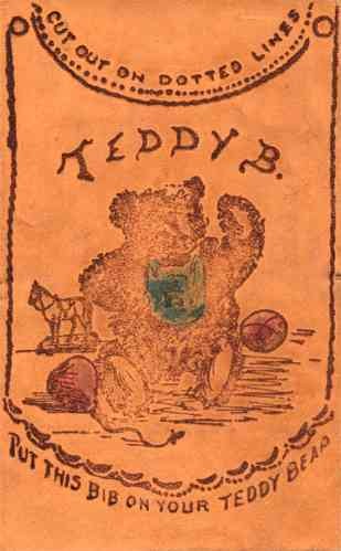 Teddy Bear Bib Leather Novelty