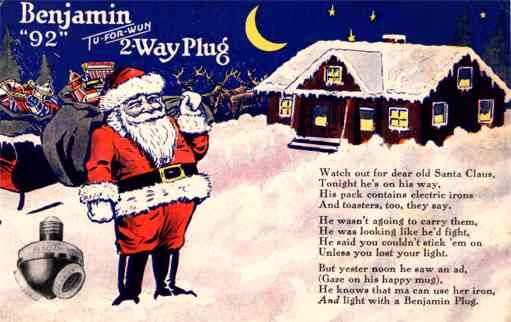 Santa Claus Advert Benjamin Plug PA