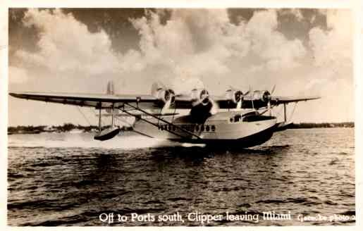 Pan Am Clipper Aviation Real Photo FL