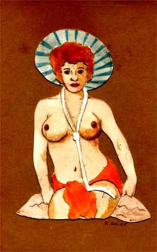 French Risque Nude Novelty