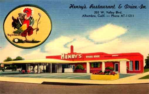 Rooster Golf Advert Henrys Diner CA
