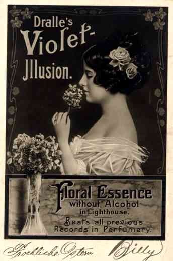 Advert Violet Perfume Rose RP NYC