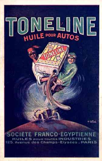 Auto Race & Advert Toneline Oil