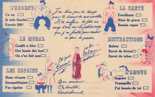 Advert Coca-Cola & Navy Strongman