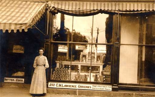 Groceries Store Front Real Photo