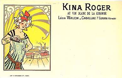 Advert French Wine Art Nouveau