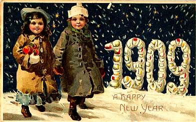New Year 1909 Children HTL Novelty