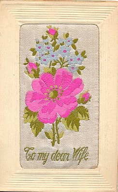Flowers Woven Silk Novelty French