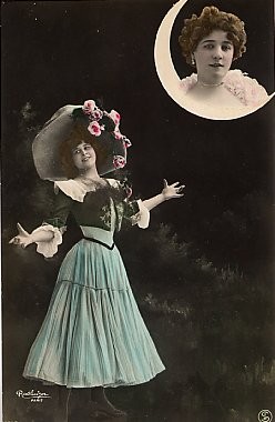 Lady Moon Hand-Tinted RP French