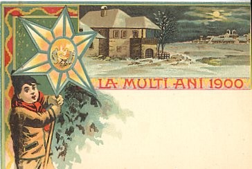 1900 Christmas Greeting Romania