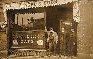 Bingel & Cook Cafe Front Real Photo
